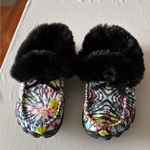 Multicolor Furry Women's Slippers